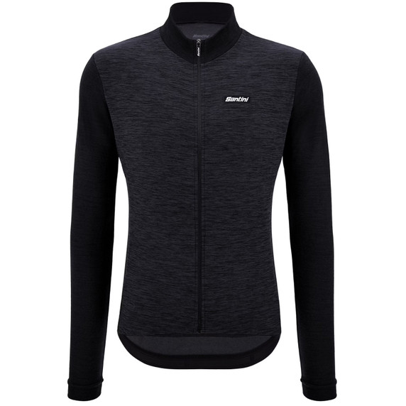 Santini Pure Thermal Long Sleeve Jersey Black