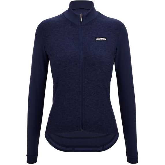 Santini Pure Thermal Long Sleeve Jersey Nautica Blue