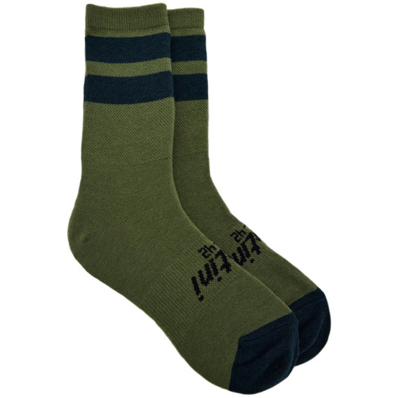 Santini Riga Wool High Profile Socks Green