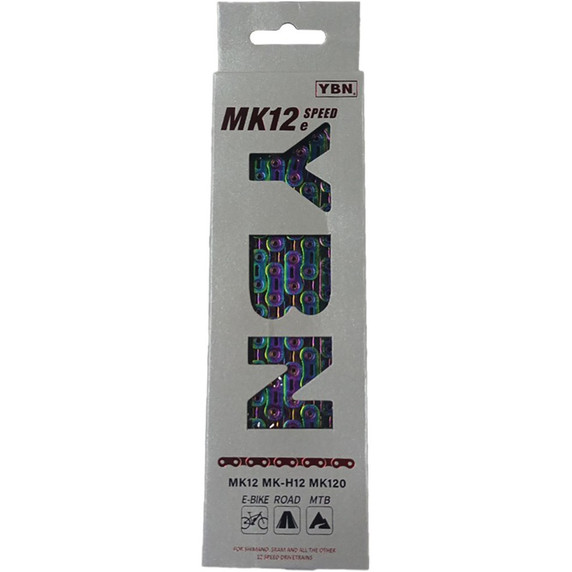YBN Chain 12 Speed E-Bike MK12E 136L Neo Rainbow