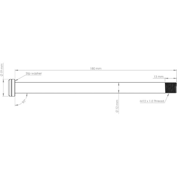 Burgtec Rear Axle 12x180mm M12x1.0 Toxic Barbie Pink