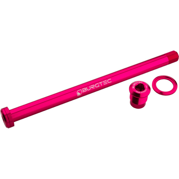 Burgtec Rear Axle 12x180mm M12x1.0 Toxic Barbie Pink