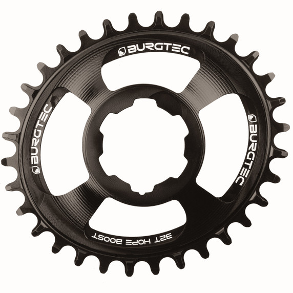 Burgtec Thick-Thin Oval C-Ring Hope Boost Direct Mount 30t Black