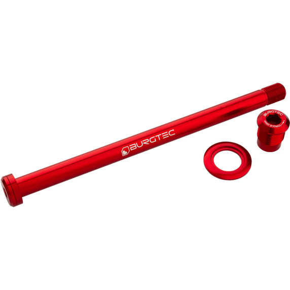 Burgtec Trek Rear Axle Race Red M12x1.0 184.5mm