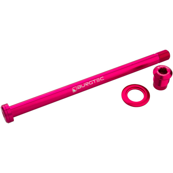 Burgtec Trek Rear Axle 12x184.5mm M12x1.0 Toxic Barbie Pink