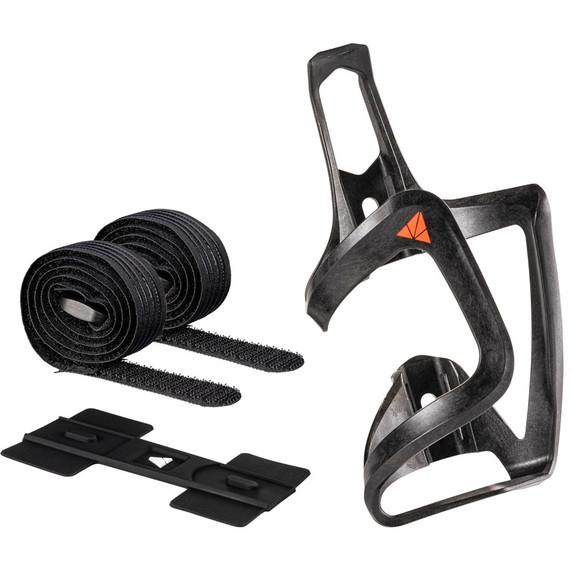 Granite Design Aux Carbon Bottle Cage Side Load W/ Long Strap Kit For E-Bike Matte Black