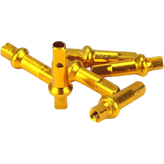 Pillar Alloy 14g 12mm Gold Nipples Box 100