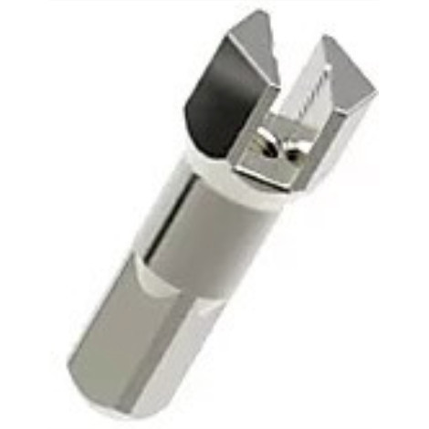 Pillar Hex Locking Brass 14g 16mm Nickel Nipples Box 100