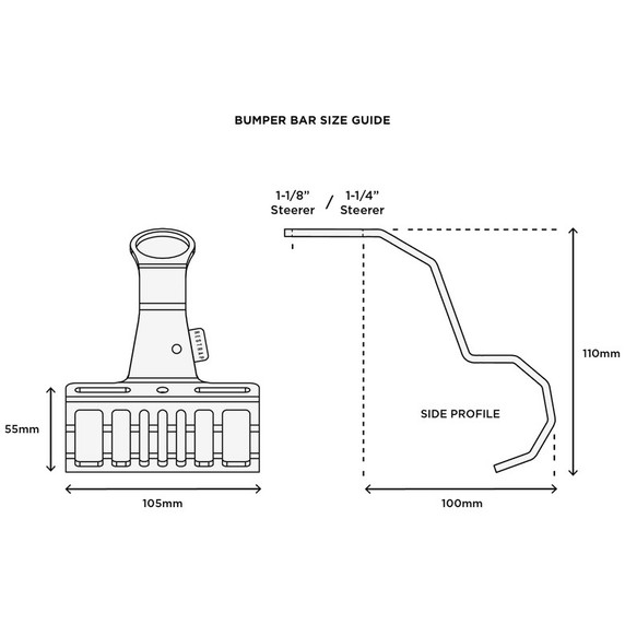 Restrap Bumper Bar Black