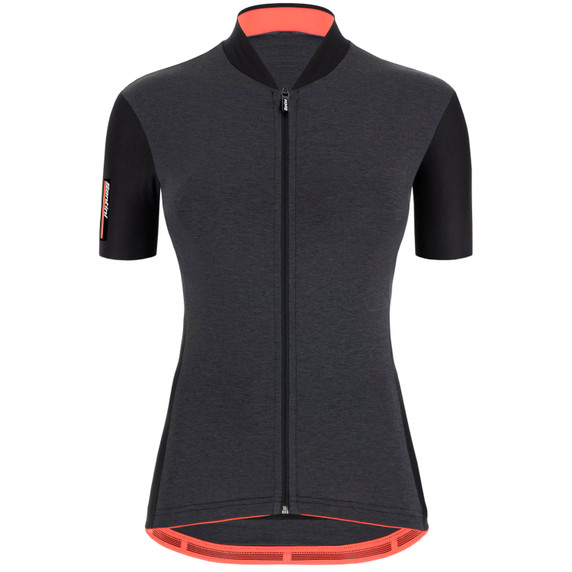 Santini Colore Jersey Womens Black Nero