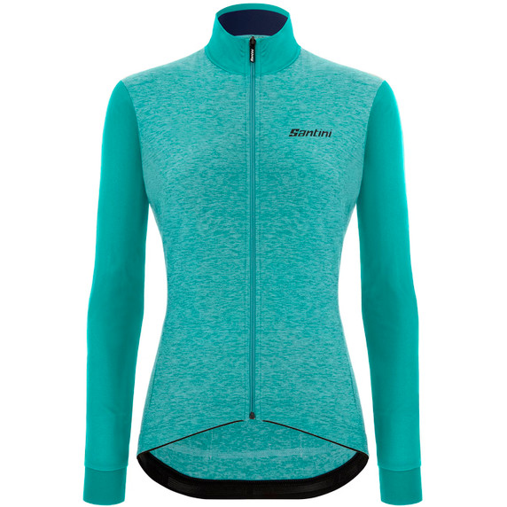 Santini Colore Puro LS Jersey Womens Aqua