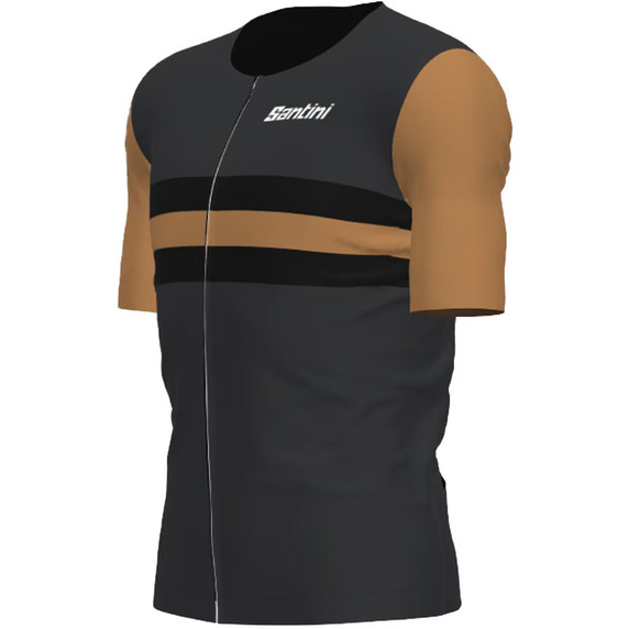 Santini Cupio Short Sleeve Tri Top Black Gold