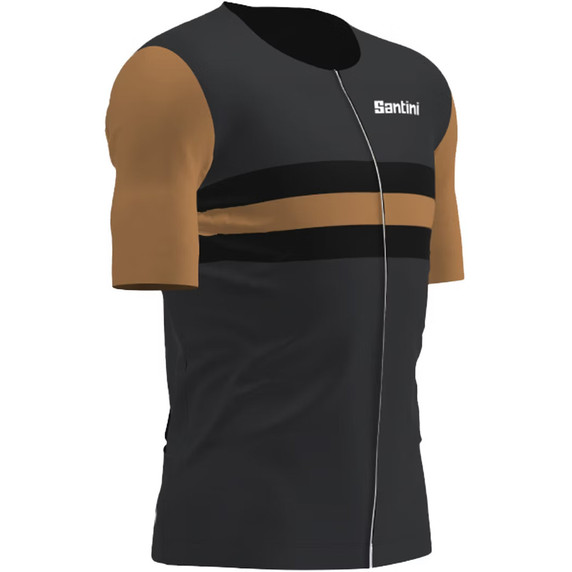 Santini Cupio Short Sleeve Tri Top Black Gold