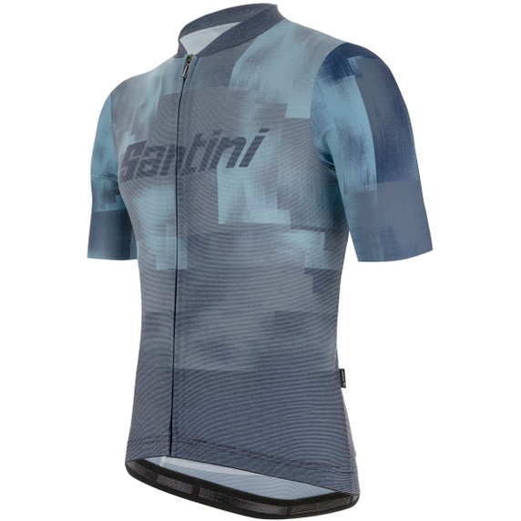 Santini Forza Indoor Jersey Black Grey