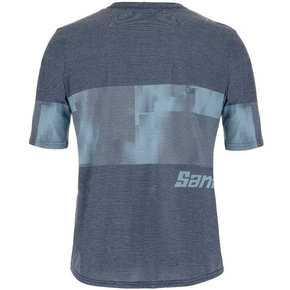 Santini Forza Indoor Tech T-Shirt Blue Grey