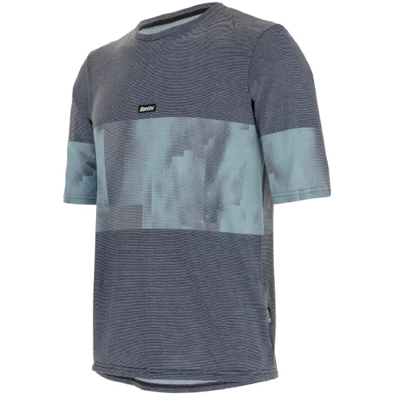 Santini Forza Indoor Tech T-Shirt Blue Grey