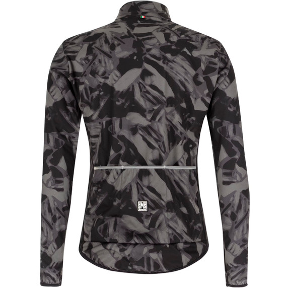 Santini Gravel Nebula Windbreaker Jacket Grey Camo