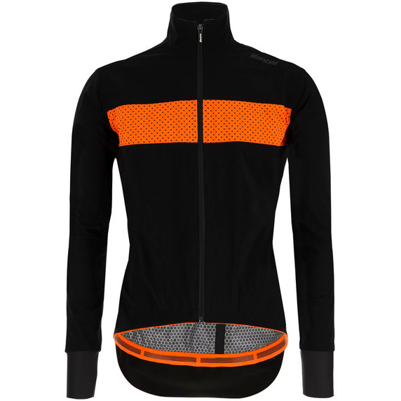 Santini Guard Mercurio Jacket Black Orange