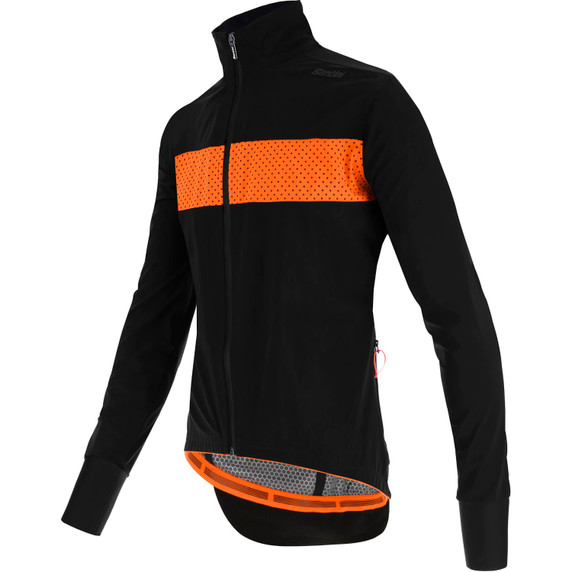 Santini Guard Mercurio Jacket Black Orange