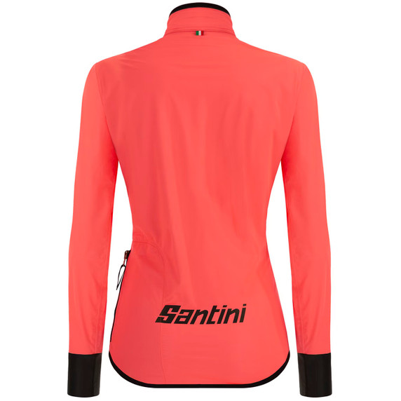 Santini Guard Nimbus Rain Jacket Womens Granatina Pink