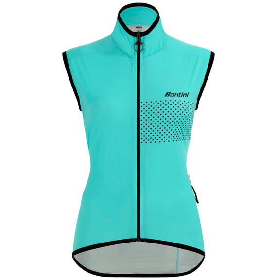 Santini Guard Nimbus Rain Vest Fluro Green