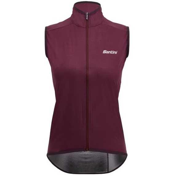 Santini Guard Nimbus Rain Vest Womens Burgundy