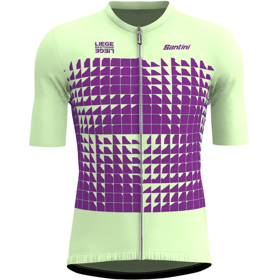 Santini Liege Bastogne Liege 2024 Jersey Lime