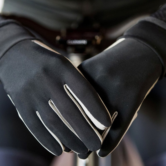 Santini Vega H20 Winter Gloves Black