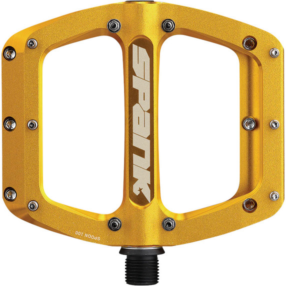 Spank Spoon Flat Pedals 100 Medium Gold
