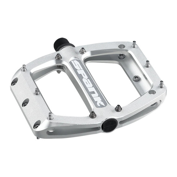 Spank Spoon Flat Pedals 100 Medium Raw Silver