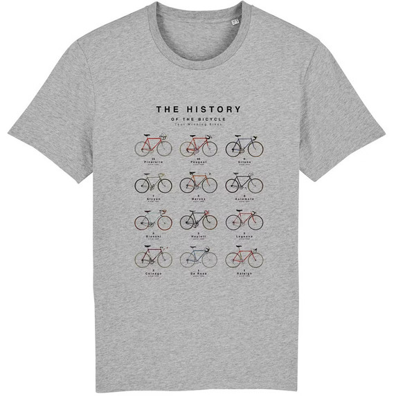 The Vandal History Of The Bicycle 2.0 T-Shirt Grey