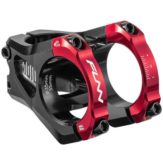 Funn Equalizer Zero  0mm Rise 35mm 35 Clamp Stem Red