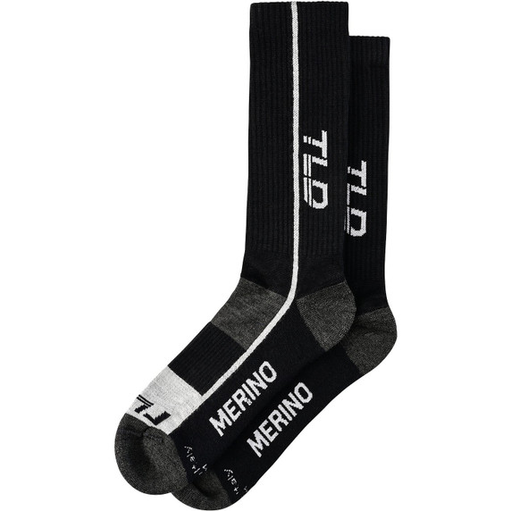 Troy Lee Designs Chill Merino Wool Mono Black MTB Socks