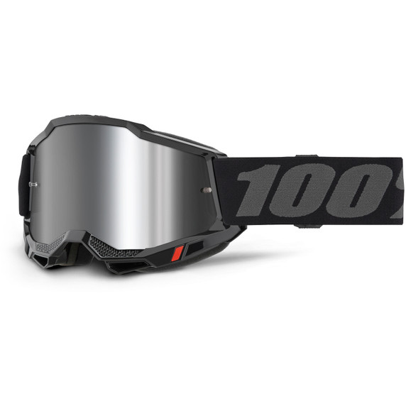 100% Accuri 2 Goggles Black Mirror Silver