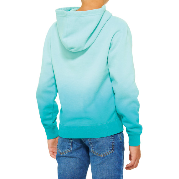 100% Calisto Fleece Hooded Pullover Youth Jade