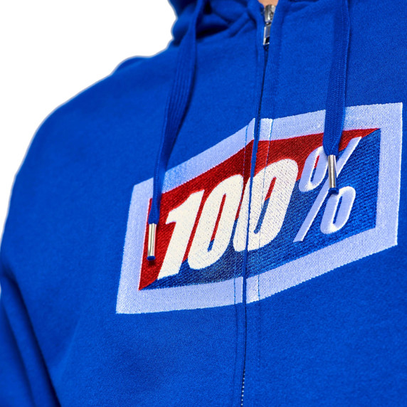 100% Official Fleece Hoodie Royal Blue