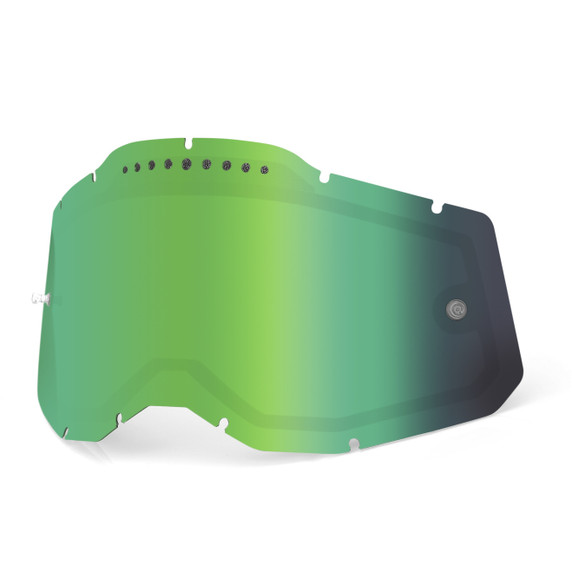 100% RC2/AC2/ST2 Replacement Lens V Dual Mirror Green