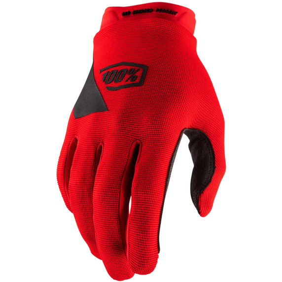 100% Ridecamp Youth Gloves Red