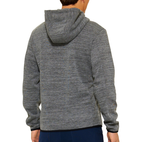 100% Rorik Tech Zip Hoodie Heather Charcoal