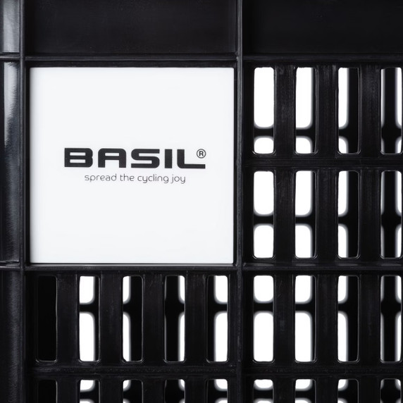 Basil Bike Crate 17.5L Recycled Black