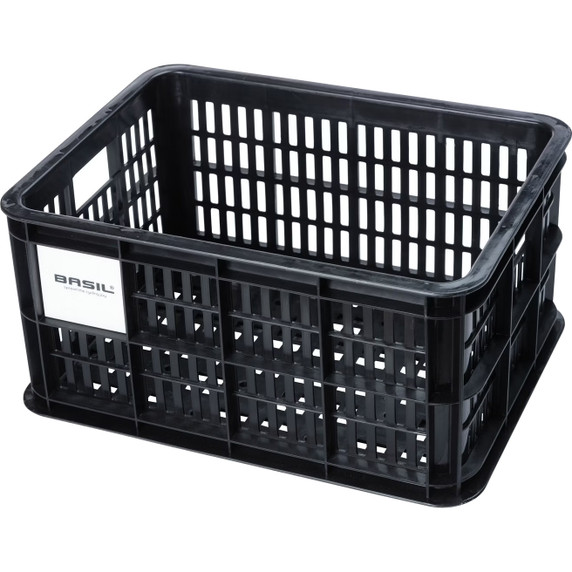 Basil Bike Crate 17.5L Recycled Black