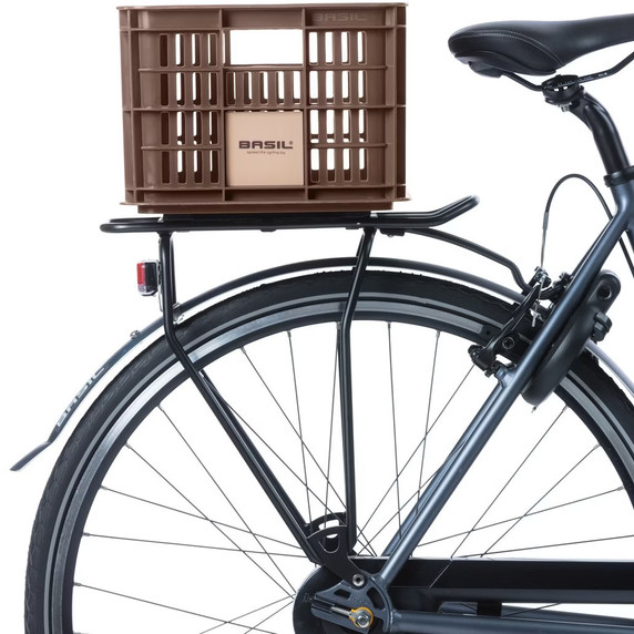 Basil Bike Crate 17.5L Recycled Brown