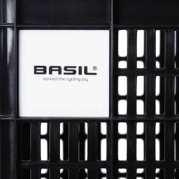 Basil Bike Crate 29.5L Recycled Black