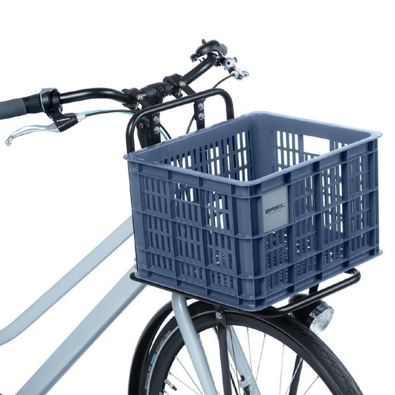 Basil Bike Crate 29.5L Recycled Bluestone