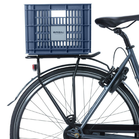 Basil Bike Crate 29.5L Recycled Bluestone