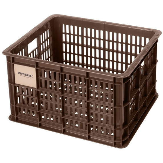 Basil Bike Crate 29.5L Recycled Brown