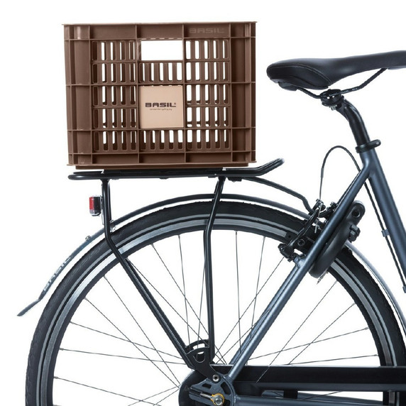 Basil Bike Crate 29.5L Recycled Brown