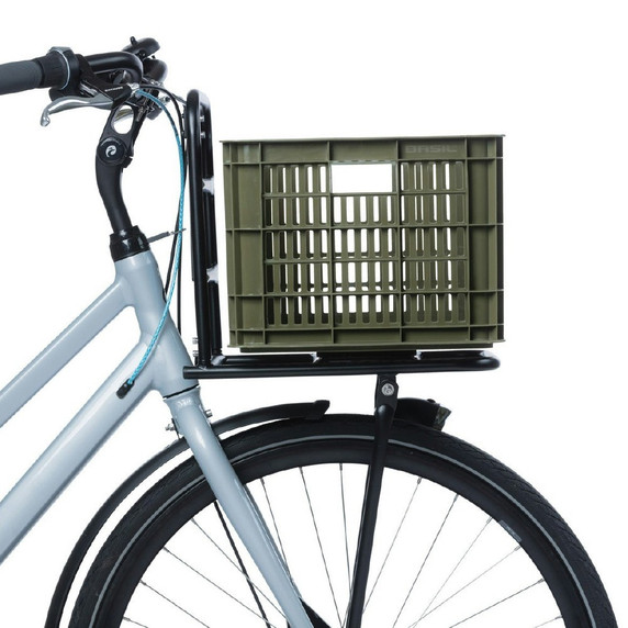 Basil Bike Crate 29.5L Recycled Moss Green
