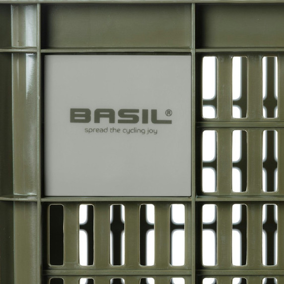 Basil Bike Crate 29.5L Recycled Moss Green