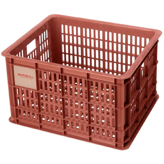 Basil Bike Crate 29.5L Recycled Red